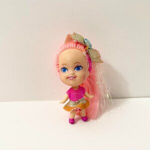 Vintage 1994 Tyco Liddle Kiddles Pink Hair Miniature Doll